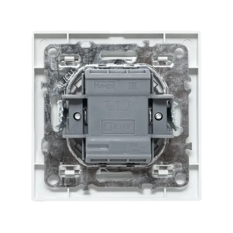 Выключатель с/у Минск ERV10-121-10, 1 клавиша, с/инд, белый