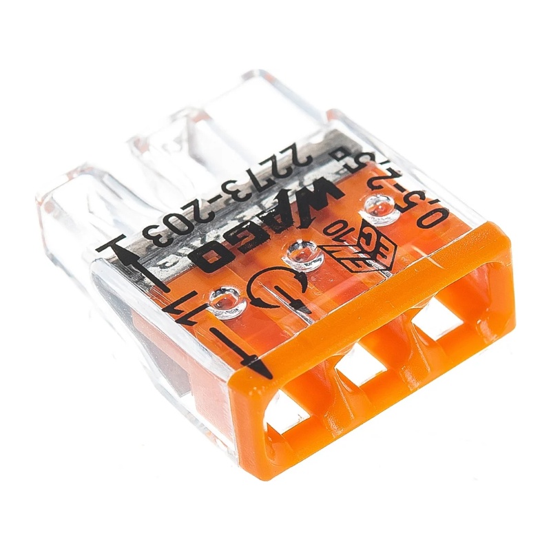 Клемма WAGO 2273-203 без пасты, 0,5-2,5 мм2 (6 шт.)