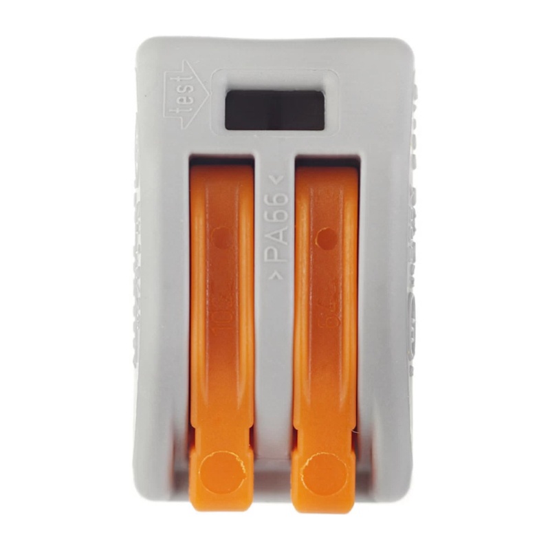 Клемма с рычажком WAGO 222-412 без пасты, 2 провода 0,08-2,5 мм2 (50 шт.)