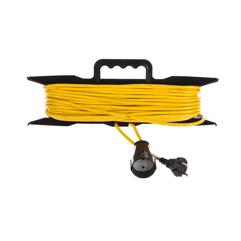 Удлинитель силовой на рамке 481S-5203, 1 гнездо, ПВС, 2200 Вт, б/з, 30 м