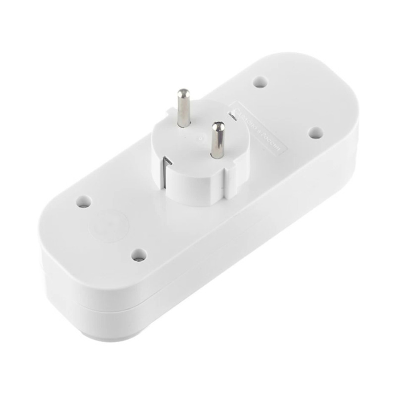 Разветвитель 3 гнезда, А303, с/з, 16А, плоский