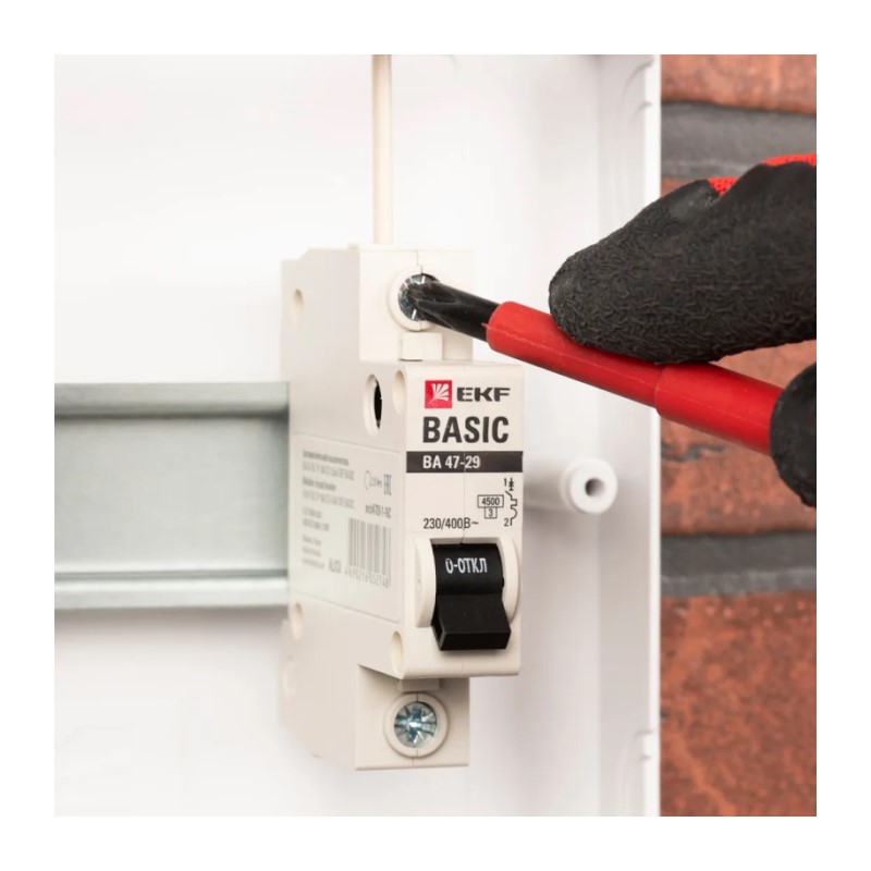 Автоматический выключатель EKF ВА 47-29 4,5кА, С 16А, 1П