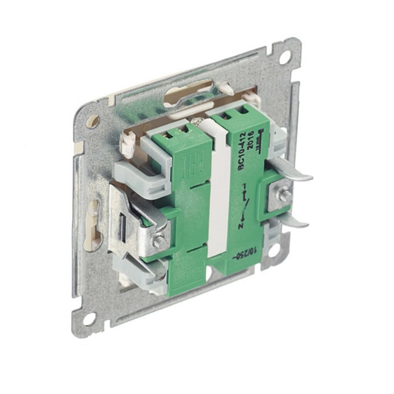 Выключатель с/у Master ВС10-412-01, 1 клавиша, с/инд, слоновая кость