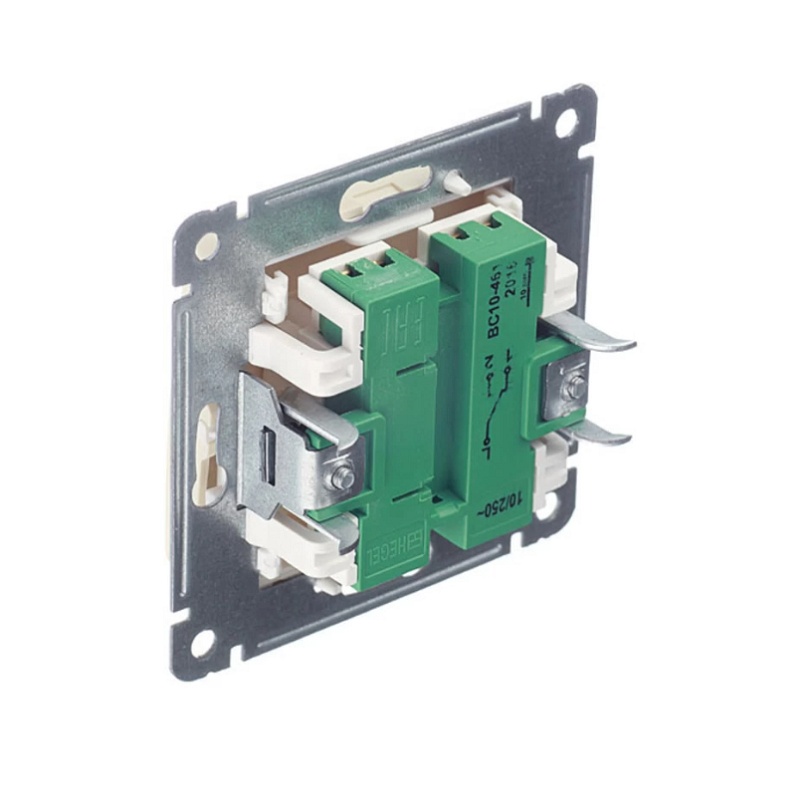 Переключатель с/у Master ВС10-461-01, 1 клавиша, б/инд, слоновая кость