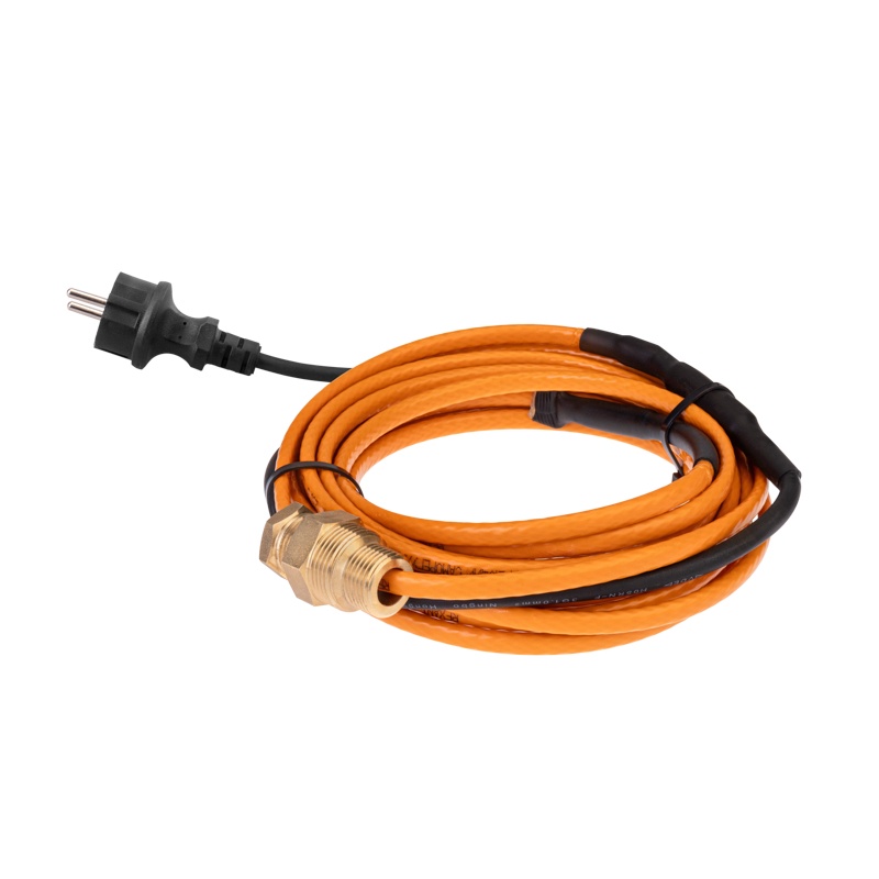 Кабель греющий саморегулирующийся Rexant SRP 10HTM2-CT, для установки в трубу, 10 Вт/м (6 м)