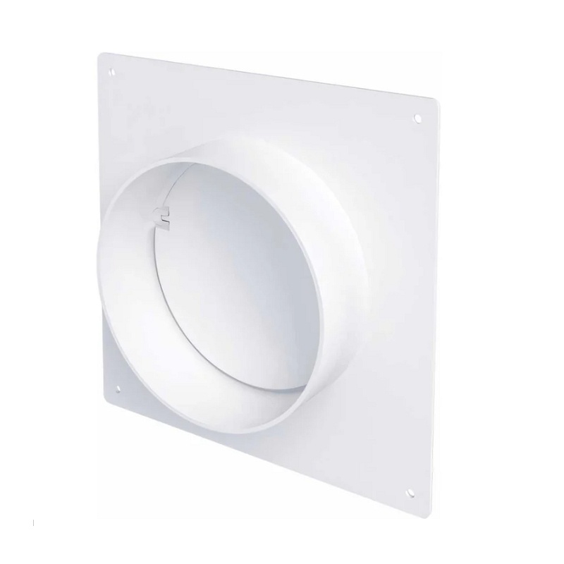 Соединитель для круглых каналов Era 12,5SKNPO, d=125 мм с обратным клапаном и пластиной 165х150 мм