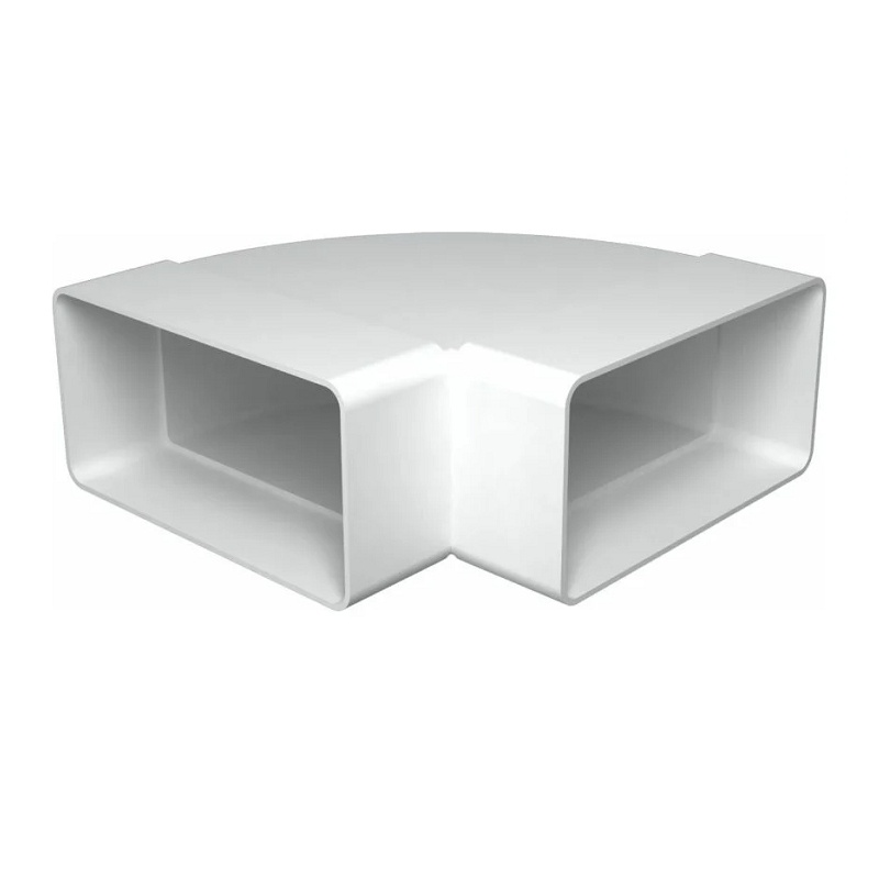 Колено горизонтальное Era 612КГП, 90 градусов 120х60 мм