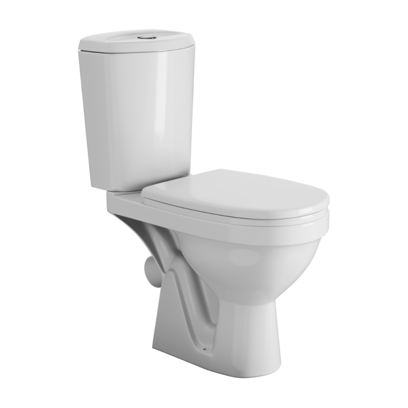 Унитаз-компакт Rosa МГН Дон, косой выпуск, 665х355х865 мм