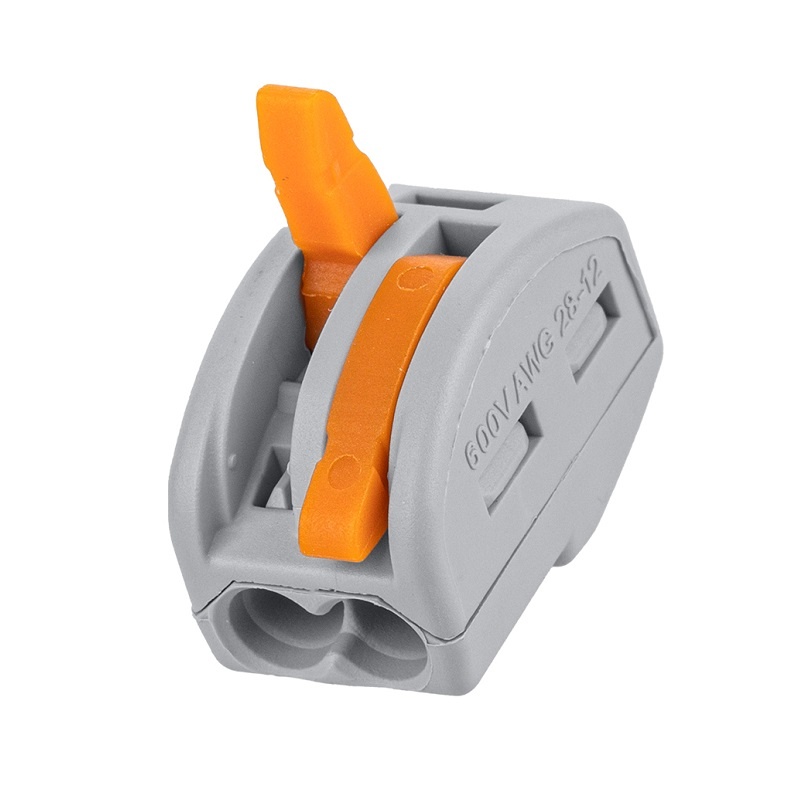 Клемма с рычажком 222-412 без пасты, 2 провода 0,1-2,5 мм2 (100 шт.)