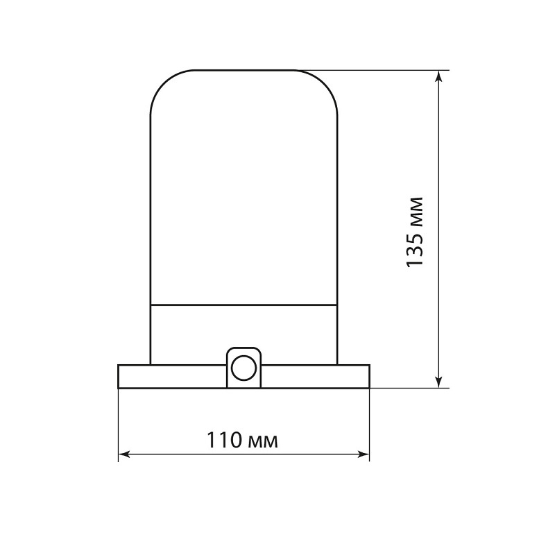 Светильник НПБ400 под E27, 60Вт, 230В, IP54, д/сауны, керамика+стекло