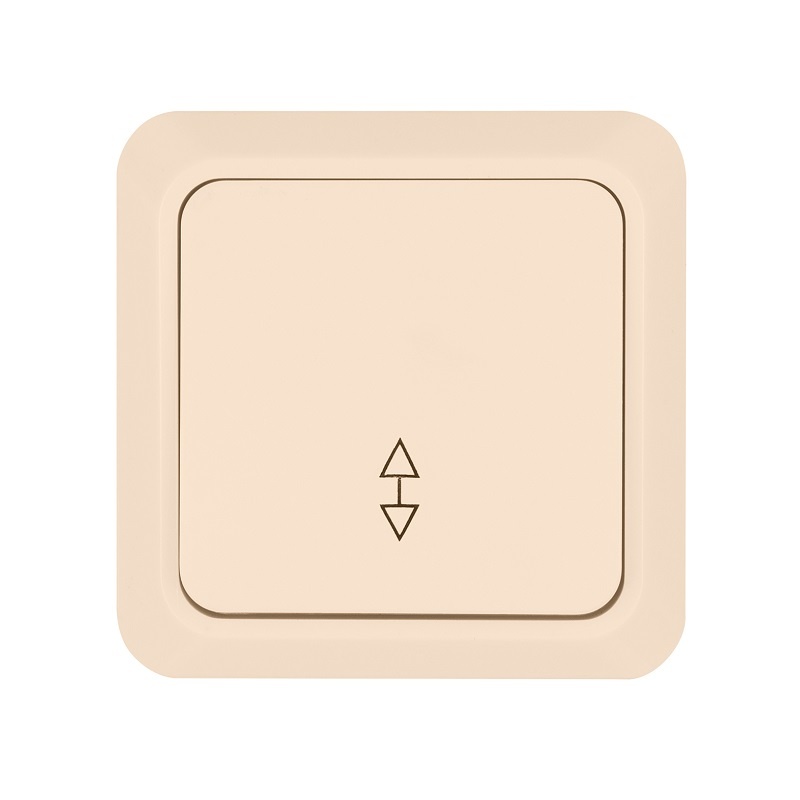 Переключатель о/у Ладога SQ1801-0006, 1 клавиша, б/инд, слоновая кость