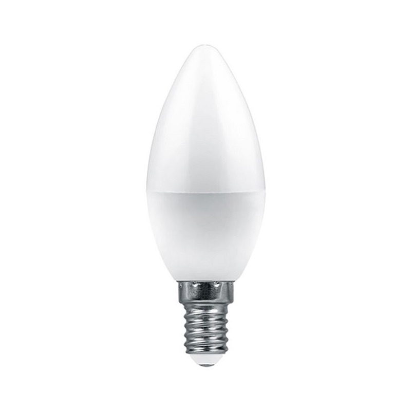 Лампа светодиодная Feron Pro LED E14, свеча, 9Вт, 230В, 6400К, холодный свет