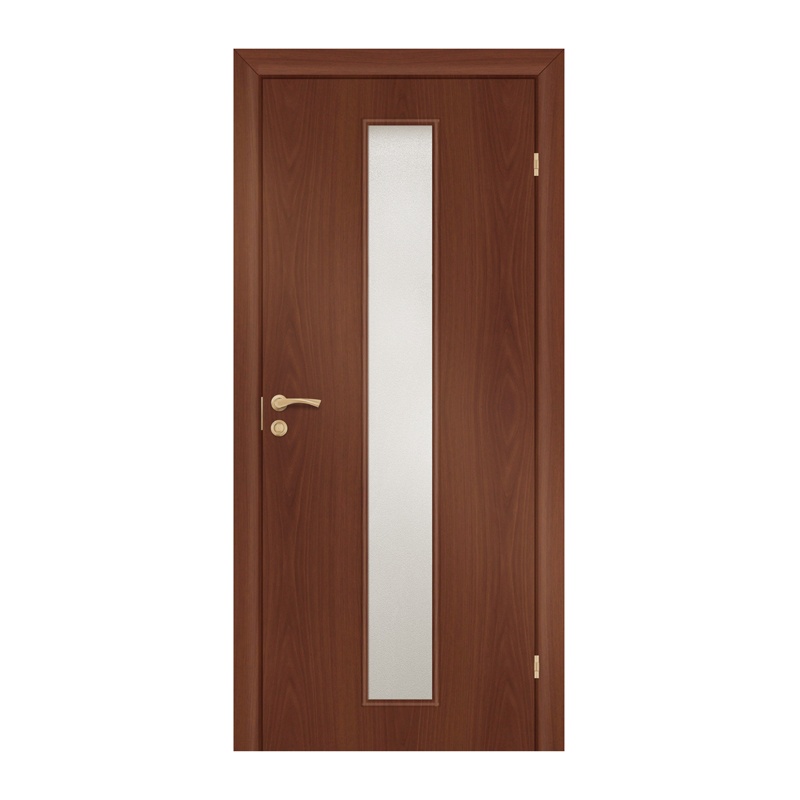 Полотно дверное Olovi, со cтеклом, итальянский орех, б/п, с/ф (L2 700х2000 мм)