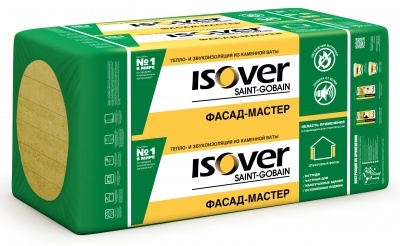 Плита базальтовая Isover Фасад-Мастер 1000х600х50 мм  (уп.4 шт) (2,4 м2)