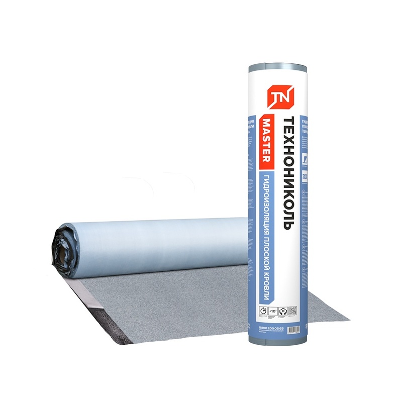 Гидроизоляция плоской кровли Технониколь, 1х8 м