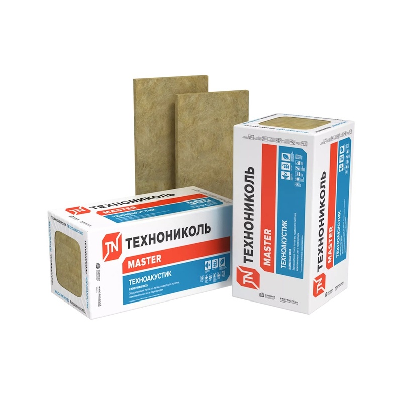 Утеплитель Технониколь Техноакустик 1200х600х50 мм, 8 шт