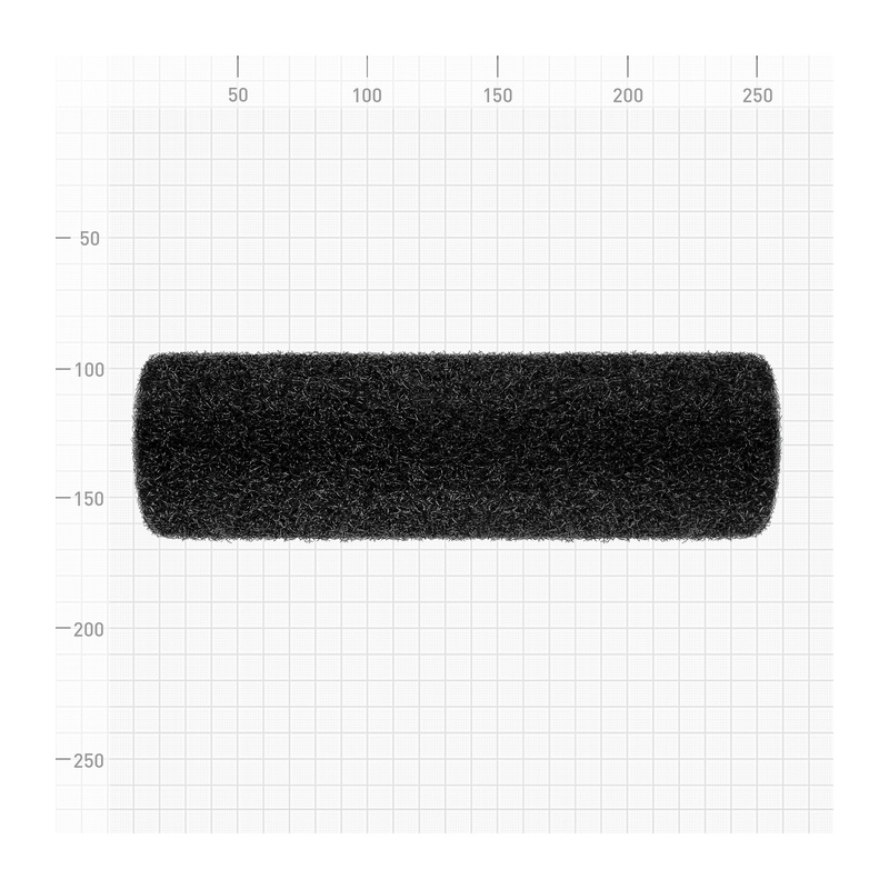 Валик сменный для нанесения шпаклевки Варяг 32881, ворс 18 мм, 250 мм