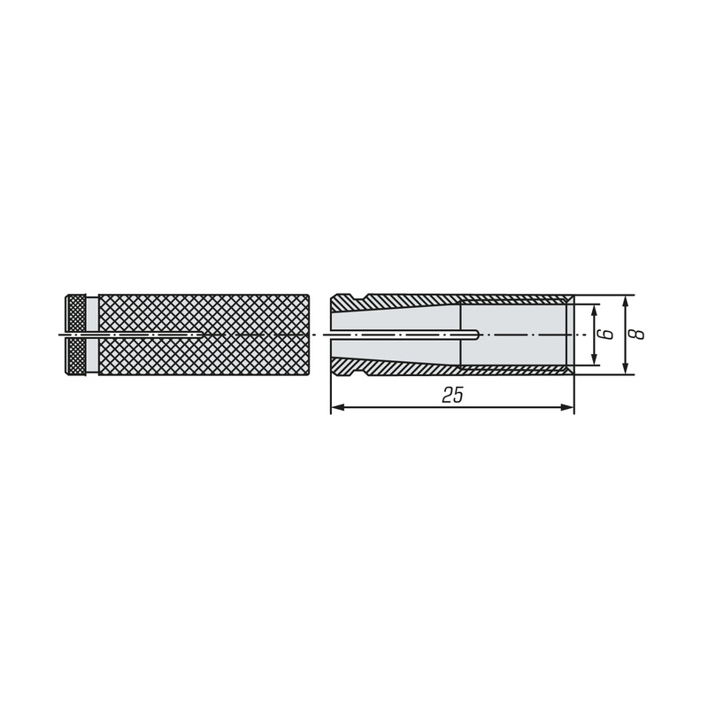 Анкер забивной латунный SWFS М6 (6 шт)