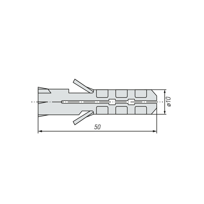 Дюбель PR 10х50 нейлон (4 шт)