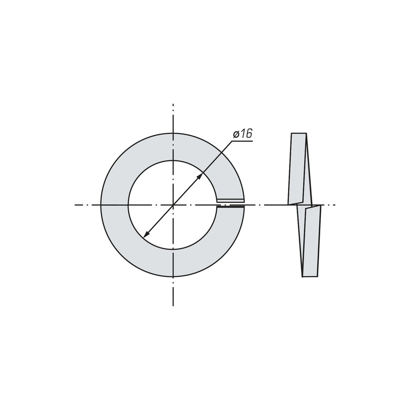 Шайба гроверная SWFS DIN127 М16 (25 кг)