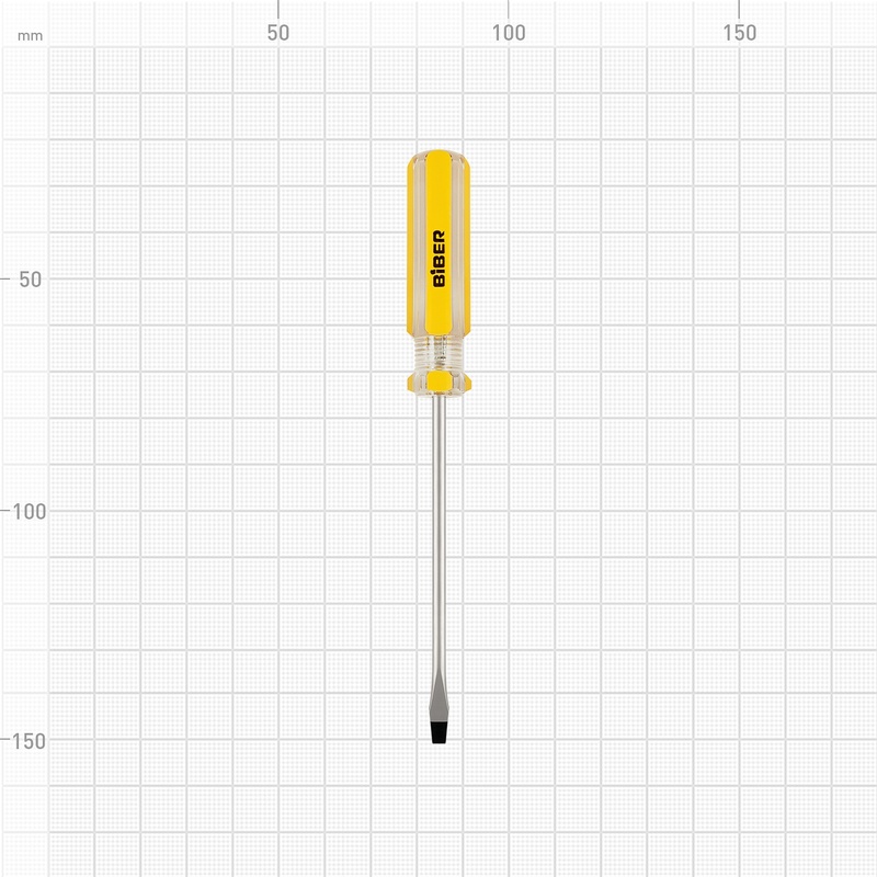 Отвертка Biber 85571 Стандарт SL 3х75 мм