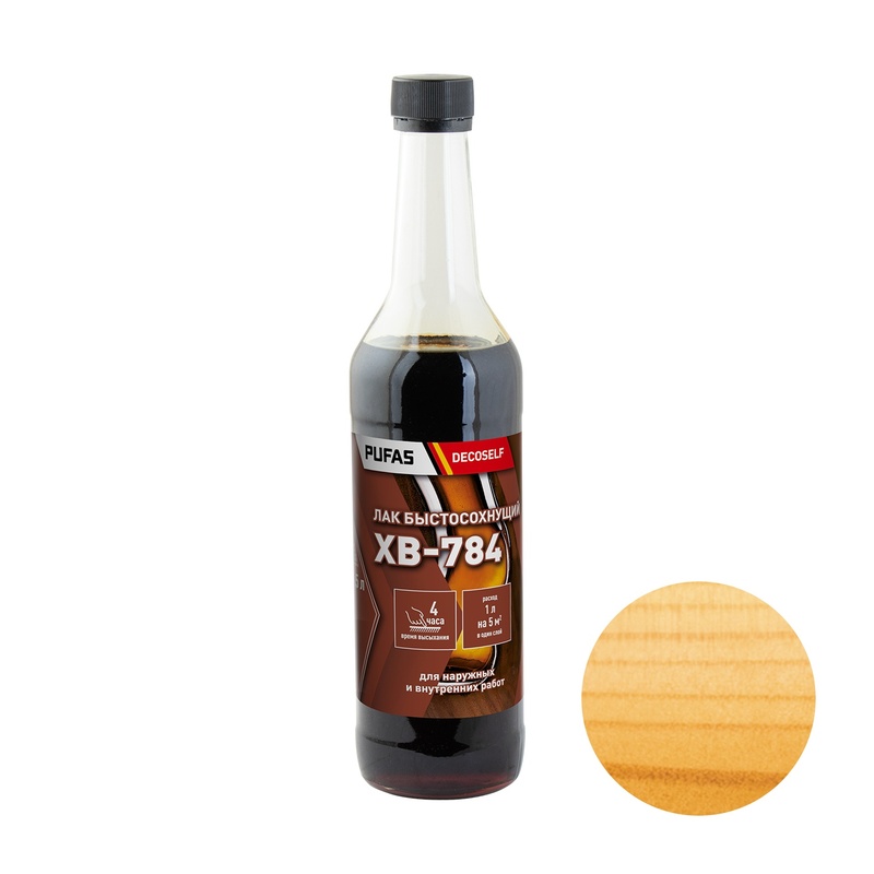 Лак ХВ-784 Pufas Decoself сосна (0,5 л)