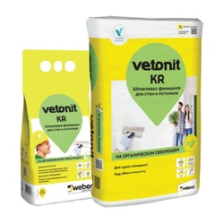 Шпаклевка финишная для сухих помещений Vetonit КR, 20 кг