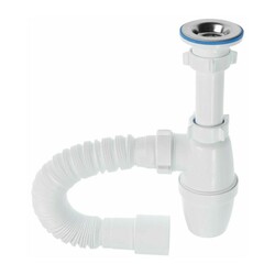 Сифон бутылочный Orio А-3202, 1 1/4"х40 мм, малый корпус, решетка d=63мм