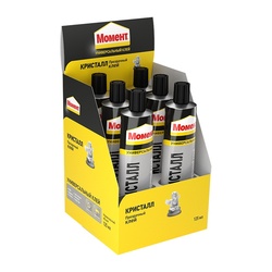 Клей Момент Кристалл туба (125 мл) в шоу-боксе