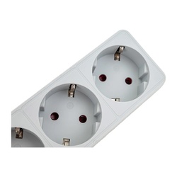 Фильтр сетевой 6 гнезд 967U-5005, ПВС 3х0,75, 2200Вт, 10А, 5м, серый