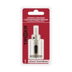 Коронка алмазная Trigger 78025 25х70мм