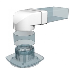 Соединительное колено Era 620СК10КП, 204х60 мм d=100 мм