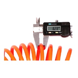 Пневмошланг Диолд ШПЭ-10, с фиттингами, Рапид, 6х8 мм, 8 бар, 10 м