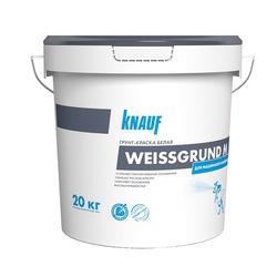 Грунт-краска Knauf Weissgrund M, высокоукрывистая морозостойкая (20 кг)