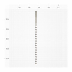 Бур Trigger 88002 SDS-Max (двойная спираль, 4 резца), 12х415/540 мм