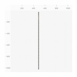 Бур Trigger 88007 SDS-Max (двойная спираль, 4 резца), 20х875/1000 мм