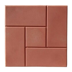 Плитка тротуарная Калифорния, красная (300х300 мм)