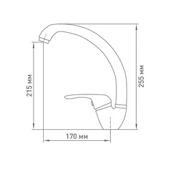 Смеситель для кухни Mix&Fix Zetta 1005-02, утка