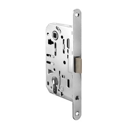 Полотно дверное OLOVI ПВХ Кристалл Белый 600х2000 мм с замком-защелкой, глухое