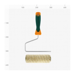 Валик Варяг 32821 полиамид с бюгелем, ворс 11 мм, 180 мм