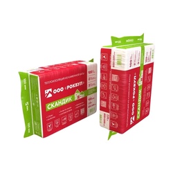 Утеплитель Rockwool Лайт Баттс Скандик 800х600х100 мм, 6 шт