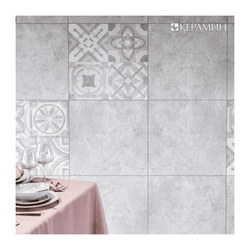 Керамогранит Керамин Портланд 2, матовый, темно-серый, 600х600х10 мм