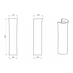 Пьедестал Santek Анимо, 185х175х705 мм