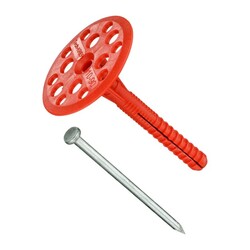 Дюбель-гвоздь для изоляции 10х90 мм (1000 шт) с металлическим гвоздем