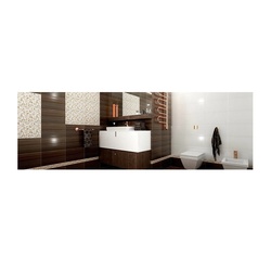 Плитка настенная Нефрит Дания, коричневая, 250х400х8 мм