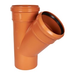 Тройник наружный Sinikon, d=110х110 мм, 45 градусов