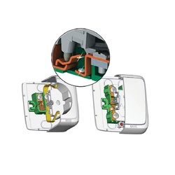 Розетка о/у Alfa РА16-113, 1 гнездо, с/з, белая