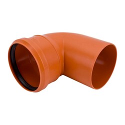 Отвод наружный Sinikon, d=110 мм, 87 градусов