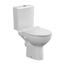 Унитаз-компакт Cersanit Nature Slim, безободковый, горизонтальный выпуск, 660х375х785 мм