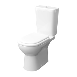 Унитаз-компакт Керамин Альбано R, безободковый, горизонтальный выпуск, 680х354х817 мм